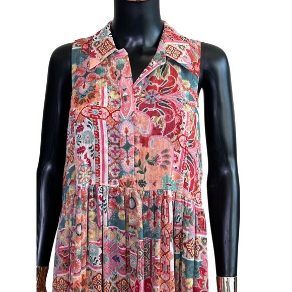 🔥Hot Deal! MISA Los Angeles Hilma Palazzo Tile Maxi Dress Size M New With Tags🔥 - Picture 8 of 13